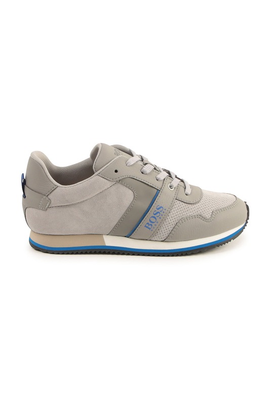 BOSS - Buty dziecięce J29253.36.41 skóra zamszowa szary J29253.36.41