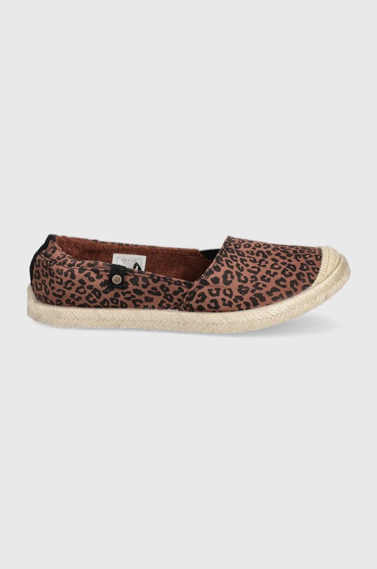 Roxy - Espadryle tekstylny brązowy ARJS600488