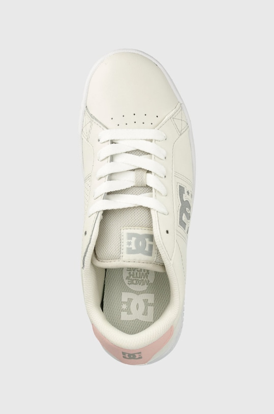 DC sneakersy skórzane beżowy ADJS100138