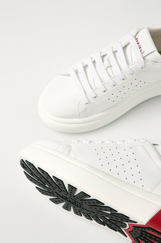 Red Valentino - Kožená obuv červená VQ2S0E11GHN