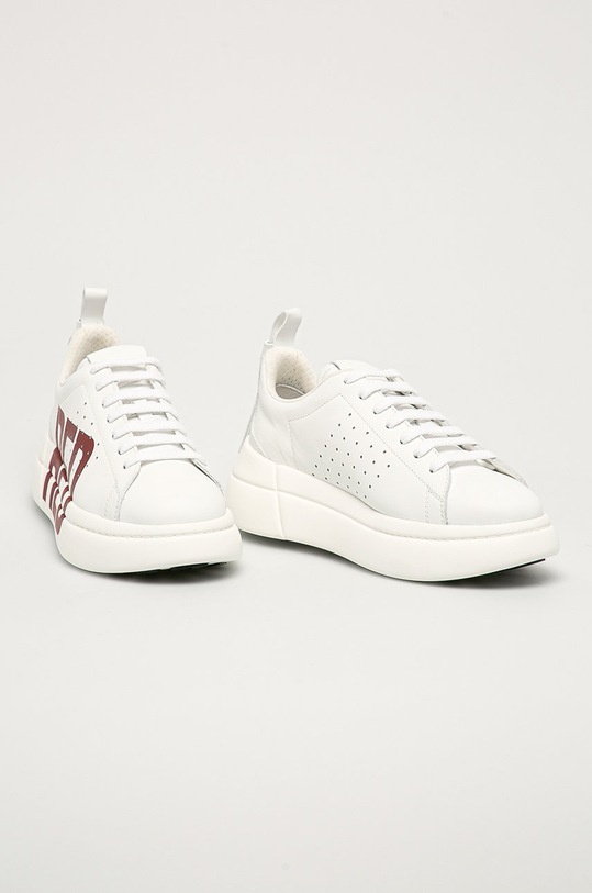 Red Valentino - Buty skórzane VQ2S0E11JIB czerwony SS21