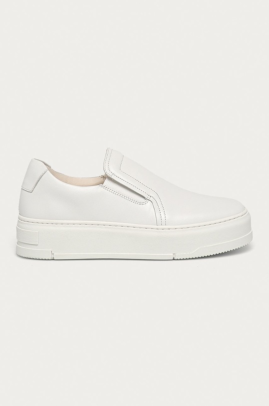 Vagabond Shoemakers - Kožená obuv Judy platforma biela 5124.001.01