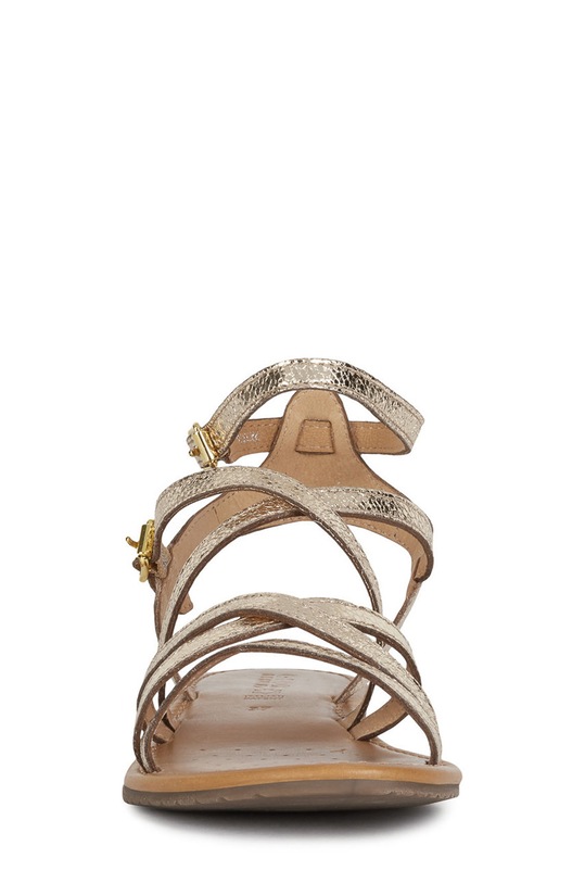 Παπούτσια Geox - Δερμάτινα σανδάλια D15LXG.000KY.SOZY χρυσαφί