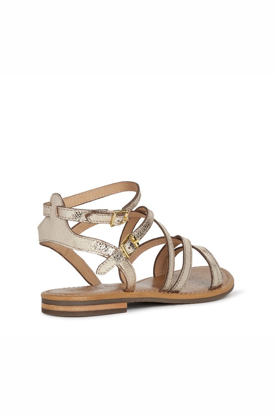 Geox - Δερμάτινα σανδάλια D15LXG.000KY.SOZY χρυσαφί