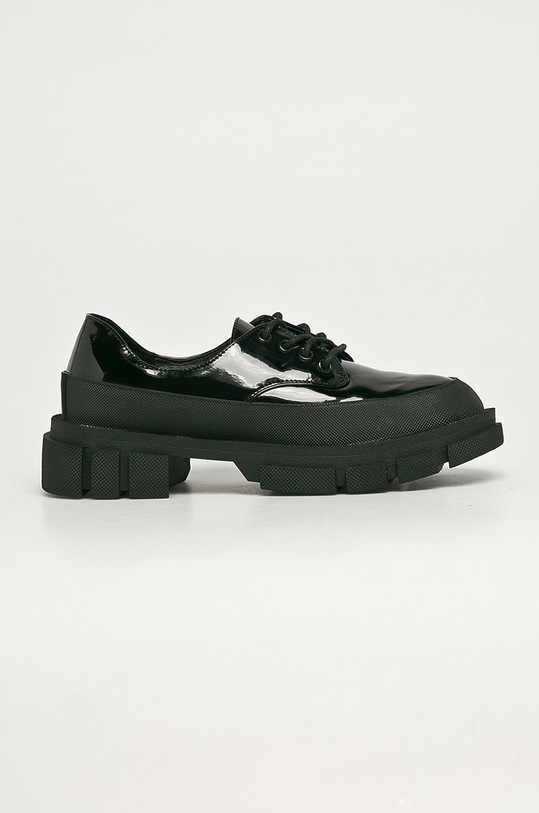 Truffle Collection - Buty platforma czarny FOOF4