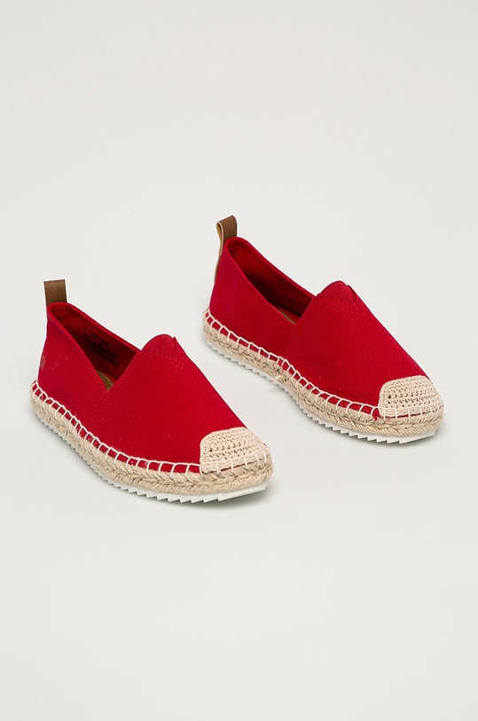 Big Star - Espadrilky HH274494 červená SS21