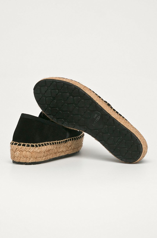 Boty Love Moschino - Semišové espadrilky JA10023G1CIF0000 černá