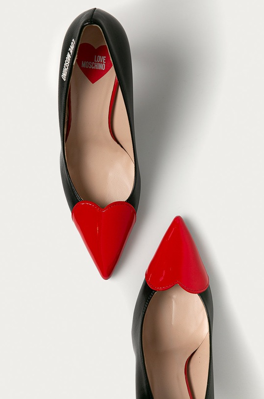 Love Moschino - Kožené lodičky černá JA10089G1CIAR00A