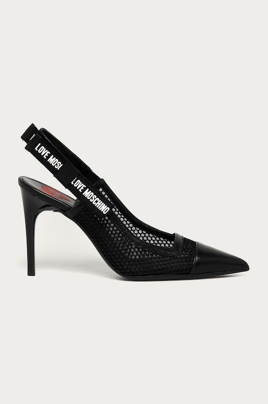 Love Moschino - Szpilki tekstylny czarny JA10109G1CITV000