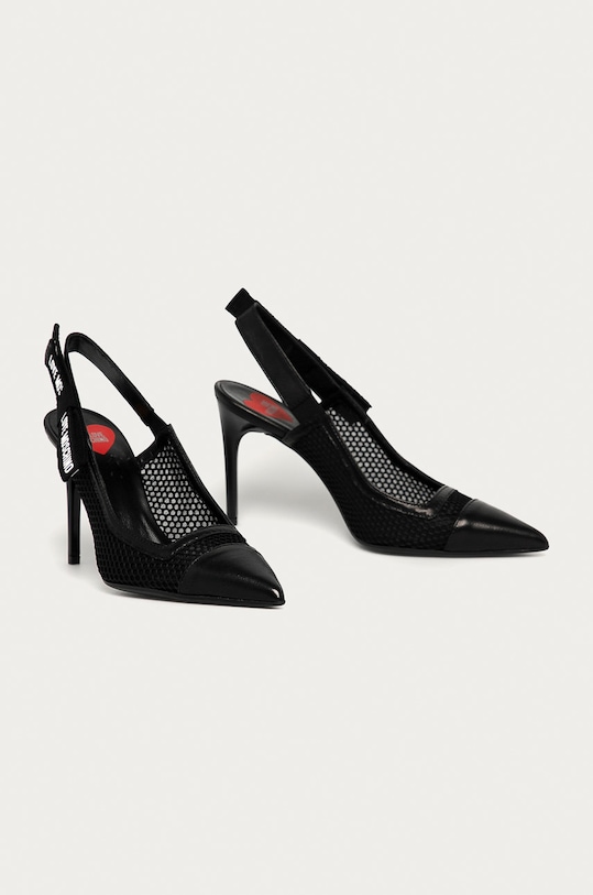 Love Moschino - Szpilki JA10109G1CITV000 czarny SS21