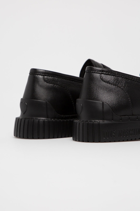 Obuwie Love Moschino - Mokasyny skórzane JA10143G1CIA0000 czarny