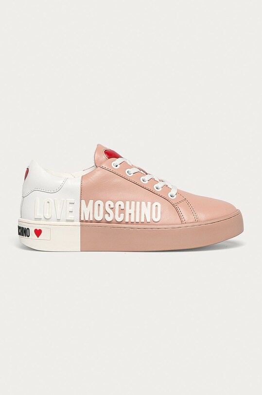 Love Moschino - Кожаные Кроссовки кожа розовый JA15123G1CIA160A