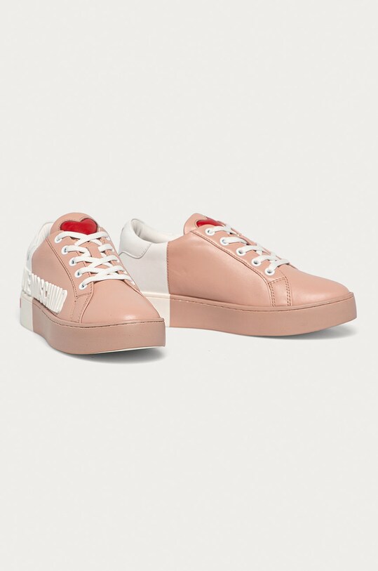 Love Moschino - Кожаные Кроссовки JA15123G1CIA160A розовый SS21