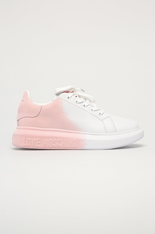 Love Moschino - Boty plochá bílá JA15244G1CIAX10B