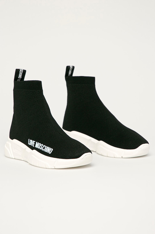 Love Moschino - Topánky JA15343G1CIZ4000 čierna SS21