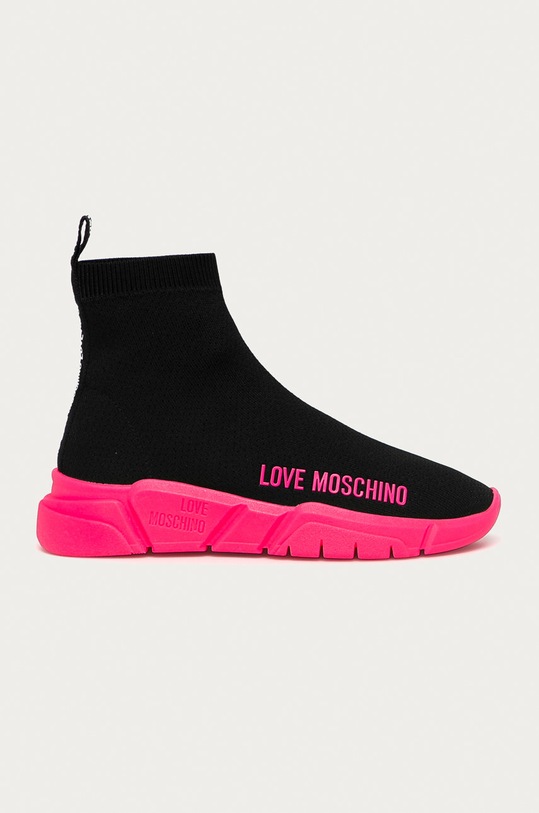 Love Moschino - Topánky platforma čierna JA15343G1CIZ500B