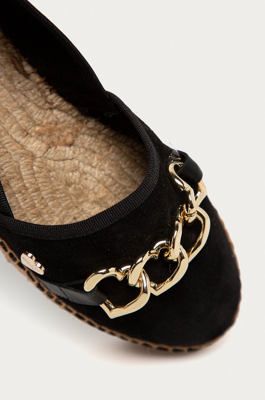Love Moschino - Espadryle zamszowe JA10383G0CJG0000 czarny
