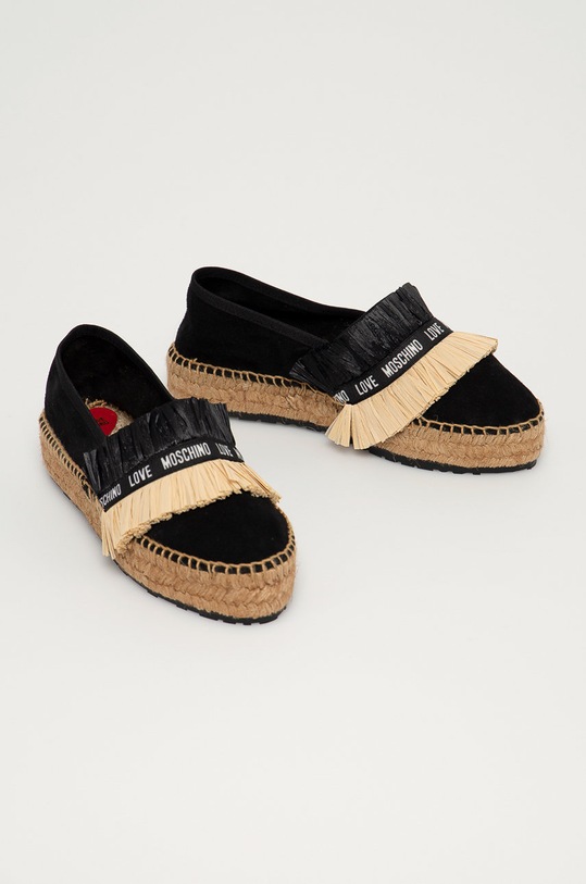 Love Moschino Espadryle JA10403G0CJG0000 czarny SS21