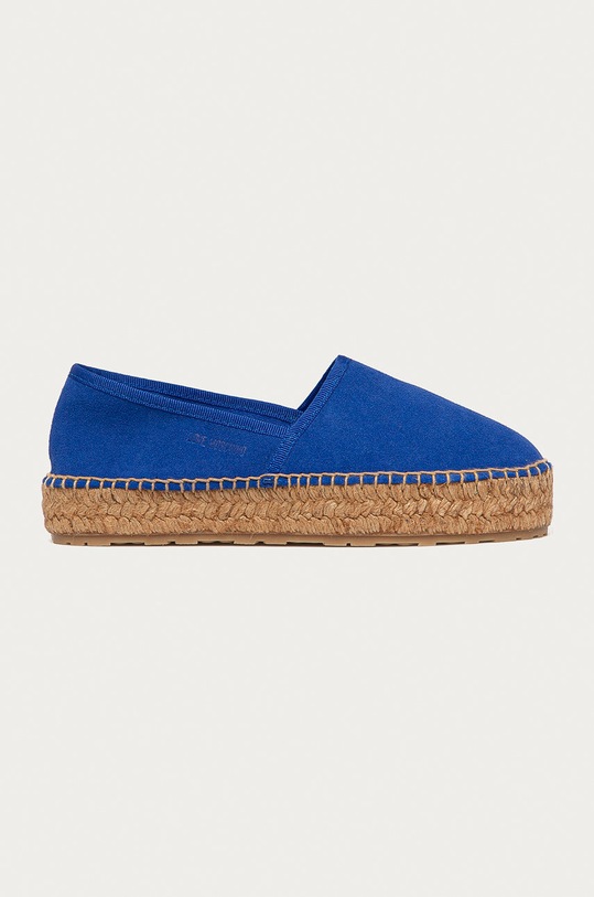 Love Moschino - Espadrilky imitácia semišu modrá JA10443G0CJG0705