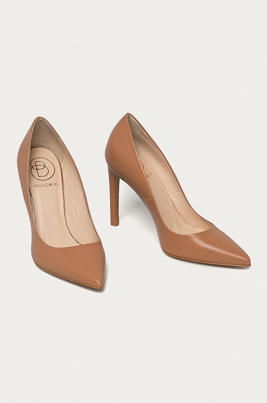 Baldowski - Szpilki skórzane D00580.1451.159 beżowy SS21