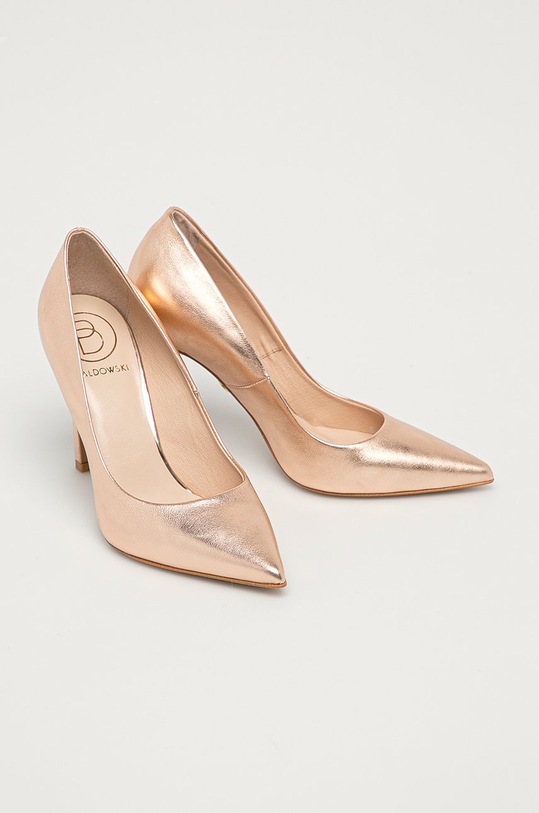 Baldowski Szpilki skórzane D00580.1451.284 beżowy SS21
