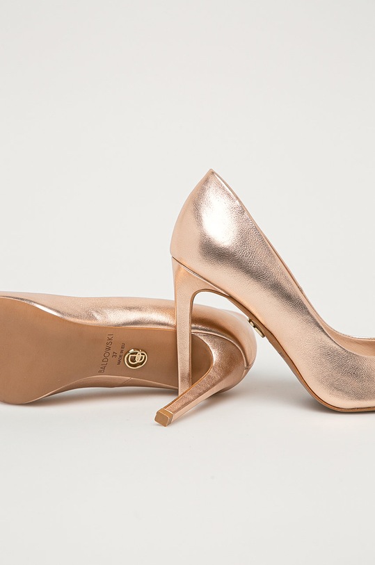 Baldowski Szpilki skórzane beżowy D00580.1451.284