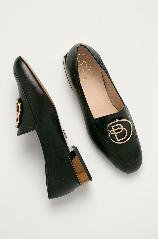 Baldowski - Mokasyny skórzane W00400.8321.050 czarny