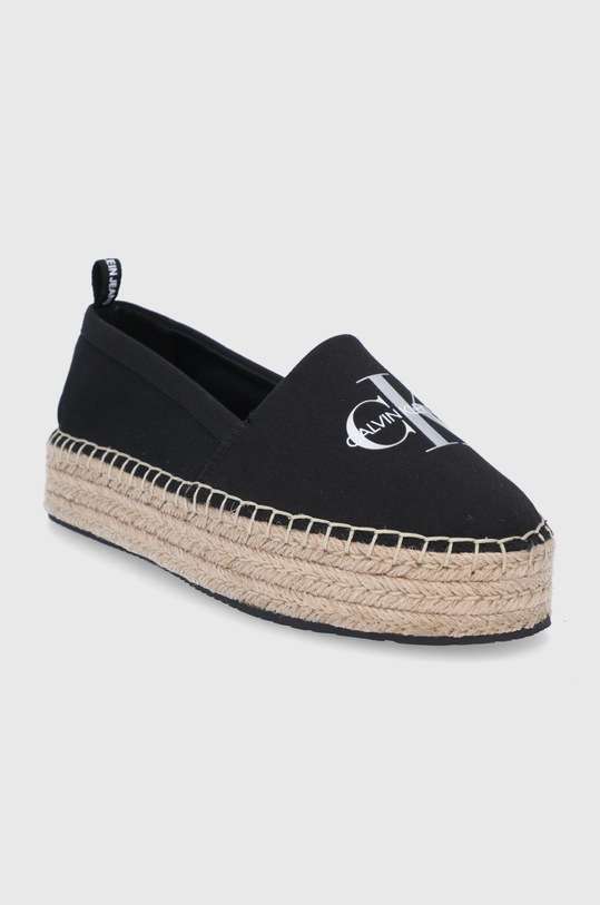 Espadrilky Calvin Klein Jeans YW0YW00037BDS čierna SS21