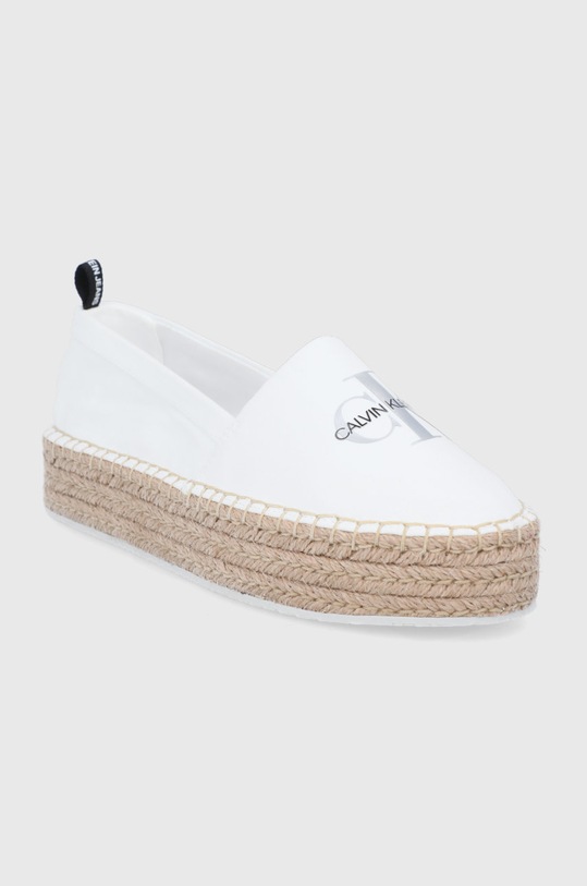 Espadrilky Calvin Klein Jeans YW0YW00037YAF bílá SS21