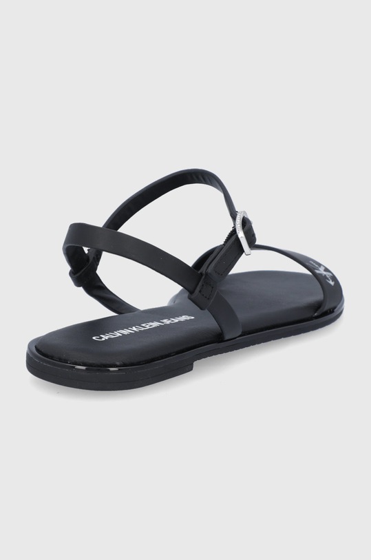 Boty Kožené sandály Calvin Klein Jeans YW0YW00117BDS černá