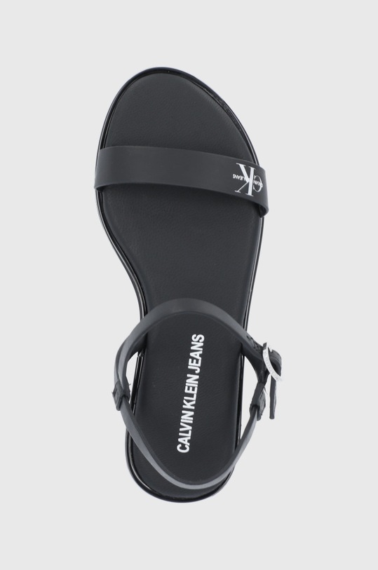Kožené sandály Calvin Klein Jeans černá YW0YW00117BDS