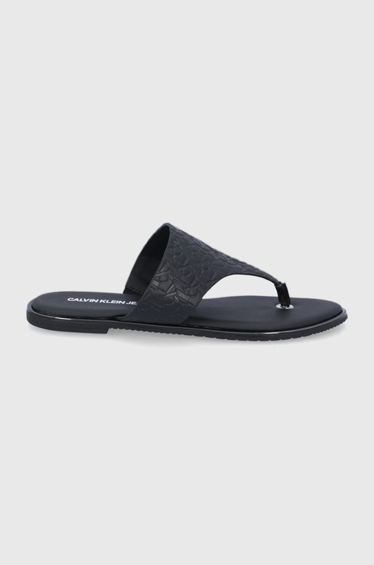 Calvin Klein Jeans Japonki YW0YW00142BDS imitacja skóry licowej czarny YW0YW00142BDS