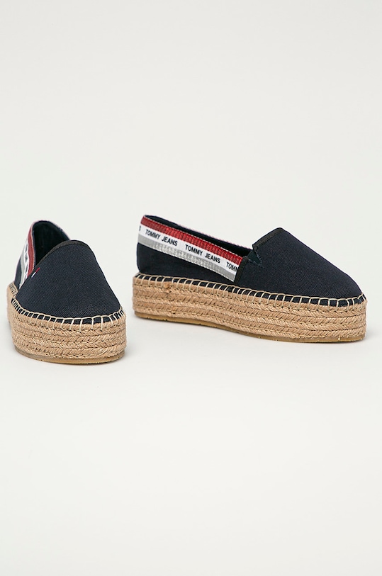 Tommy Jeans - Espadrile EN0EN01376 bleumarin SS21
