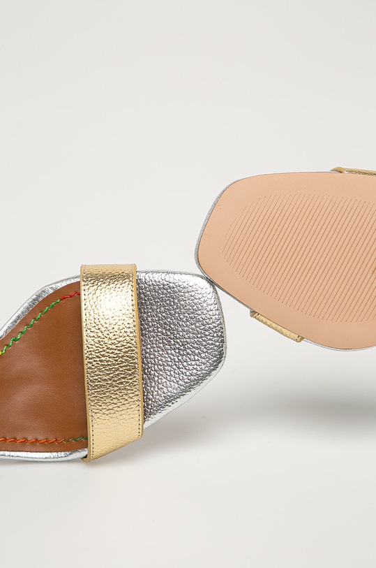 Kurt Geiger London - Sandały skórzane Birchin złoty BIRCHIN.65