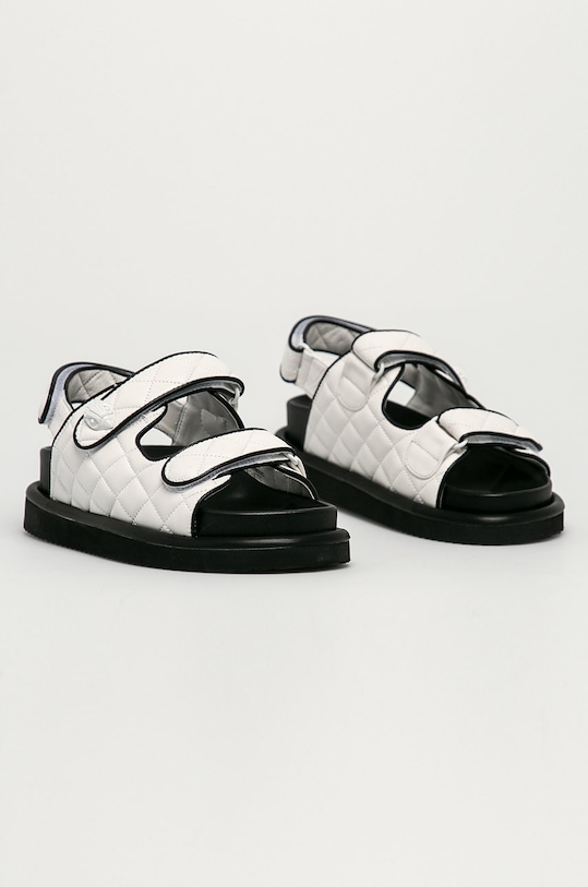 Kurt Geiger London - Kožené sandály Orson ORSON.13 bílá SS21
