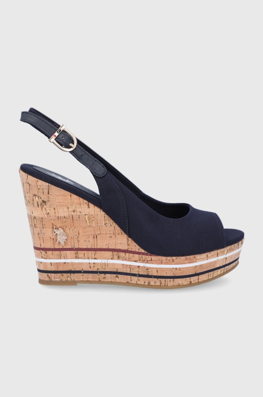Εσπαντρίγιες U.S. Polo Assn. πλατφόρμα σκούρο μπλε AYLIN4137S1.C1