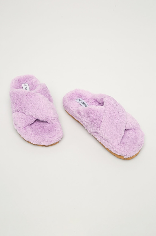 Steve Madden – Kapcie Fuzed Slipper SM11001503 fioletowy SS21