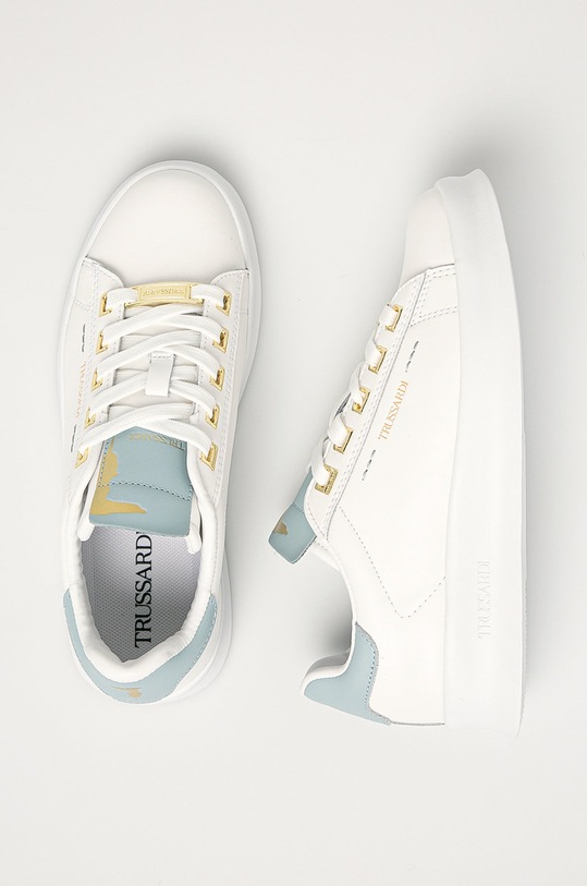 Trussardi Jeans - Kožené boty 79A00648.9Y099998 modrá