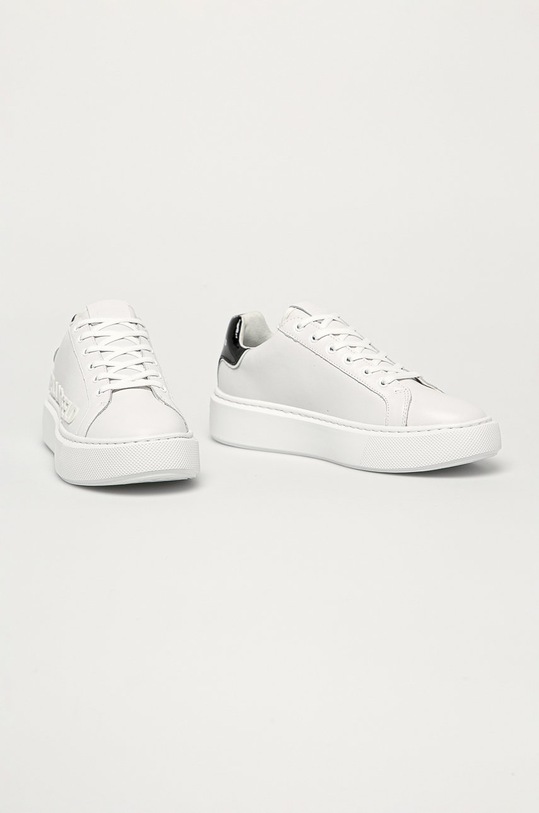 Karl Lagerfeld - Kožená obuv KL62210.011 biela SS21