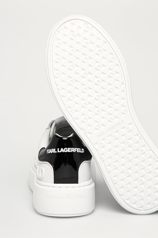 Obuv Karl Lagerfeld - Kožená obuv KL62210.011 biela