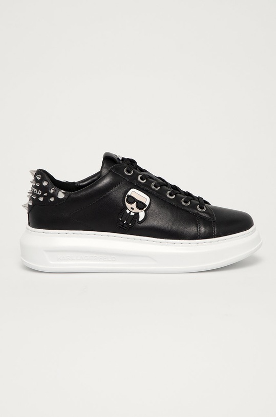 Karl Lagerfeld Buty skórzane KL62529.000 platforma czarny KL62529.000