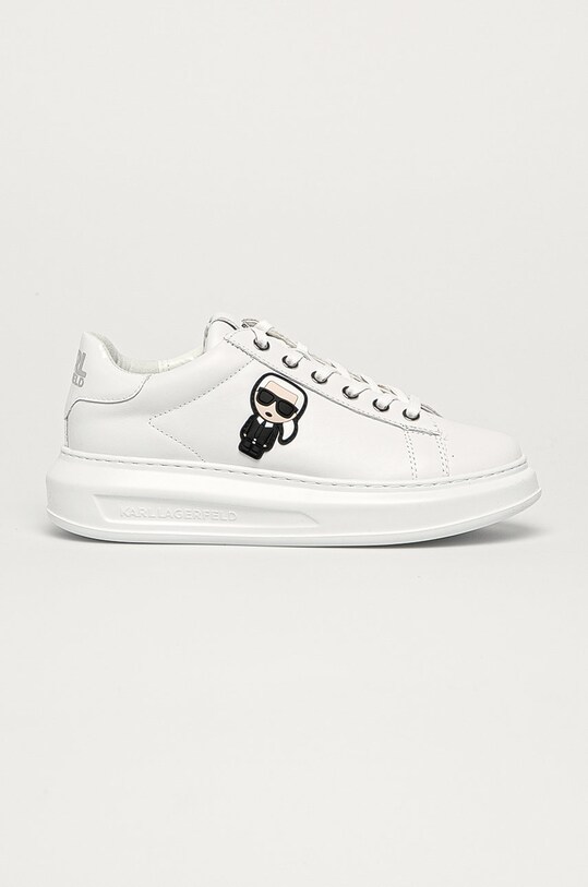 Karl Lagerfeld - Кожени обувки платформа бял KL62530.01W