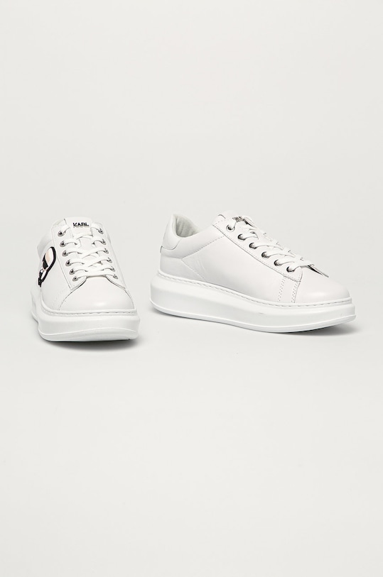 Karl Lagerfeld - Buty skórzane KL62530.01W KL62530.01W biały SS21