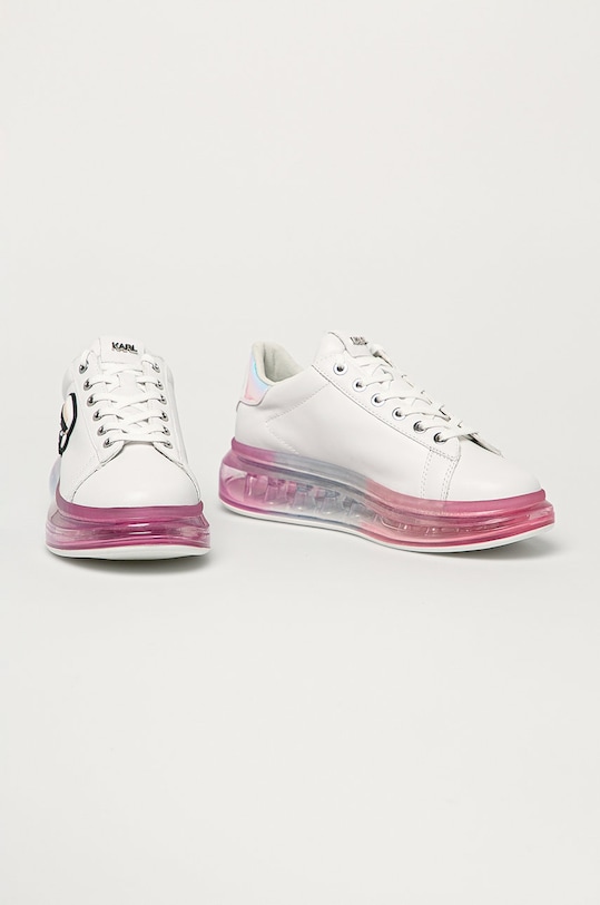 Karl Lagerfeld - Kožená obuv KAPRI KUSHION KL62689.01I biela SS21
