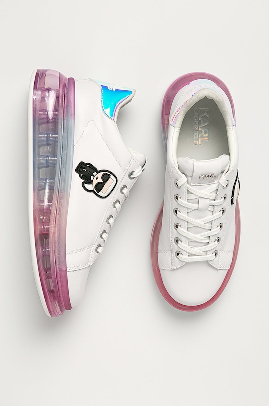 Karl Lagerfeld - Kožená obuv KAPRI KUSHION KL62689.01I biela