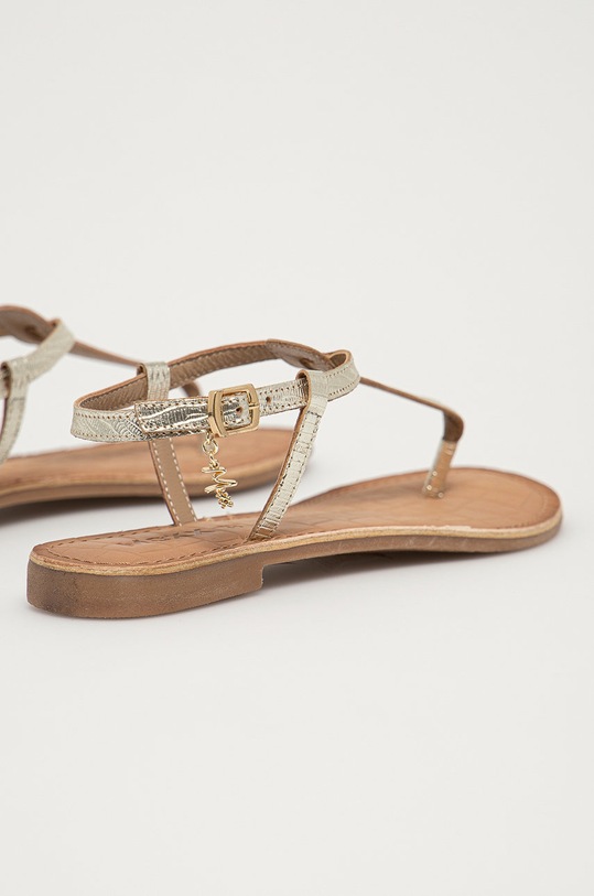 Boty Kožené sandály Mexx MXCY0044.01W zlatá