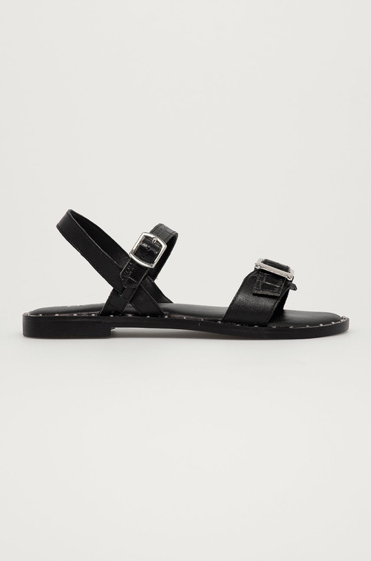 Mexx Sandały skórzane płaski czarny MXCY0052W