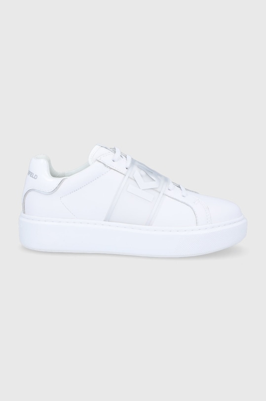 Boty Karl Lagerfeld imitace kůže bílá KL62235.01S