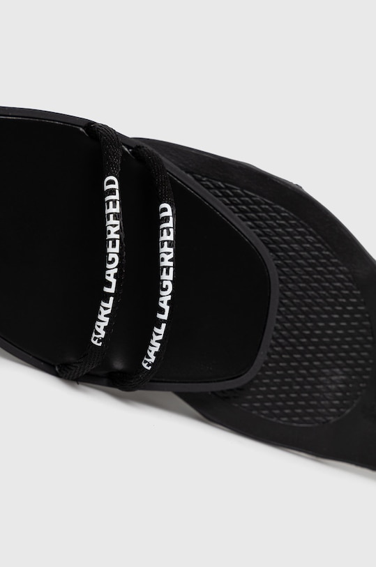 Kožené sandály Karl Lagerfeld černá KL80435.000