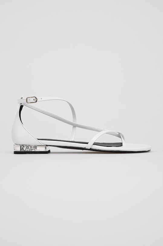 Sandály Karl Lagerfeld imitace kůže bílá KL80529.011